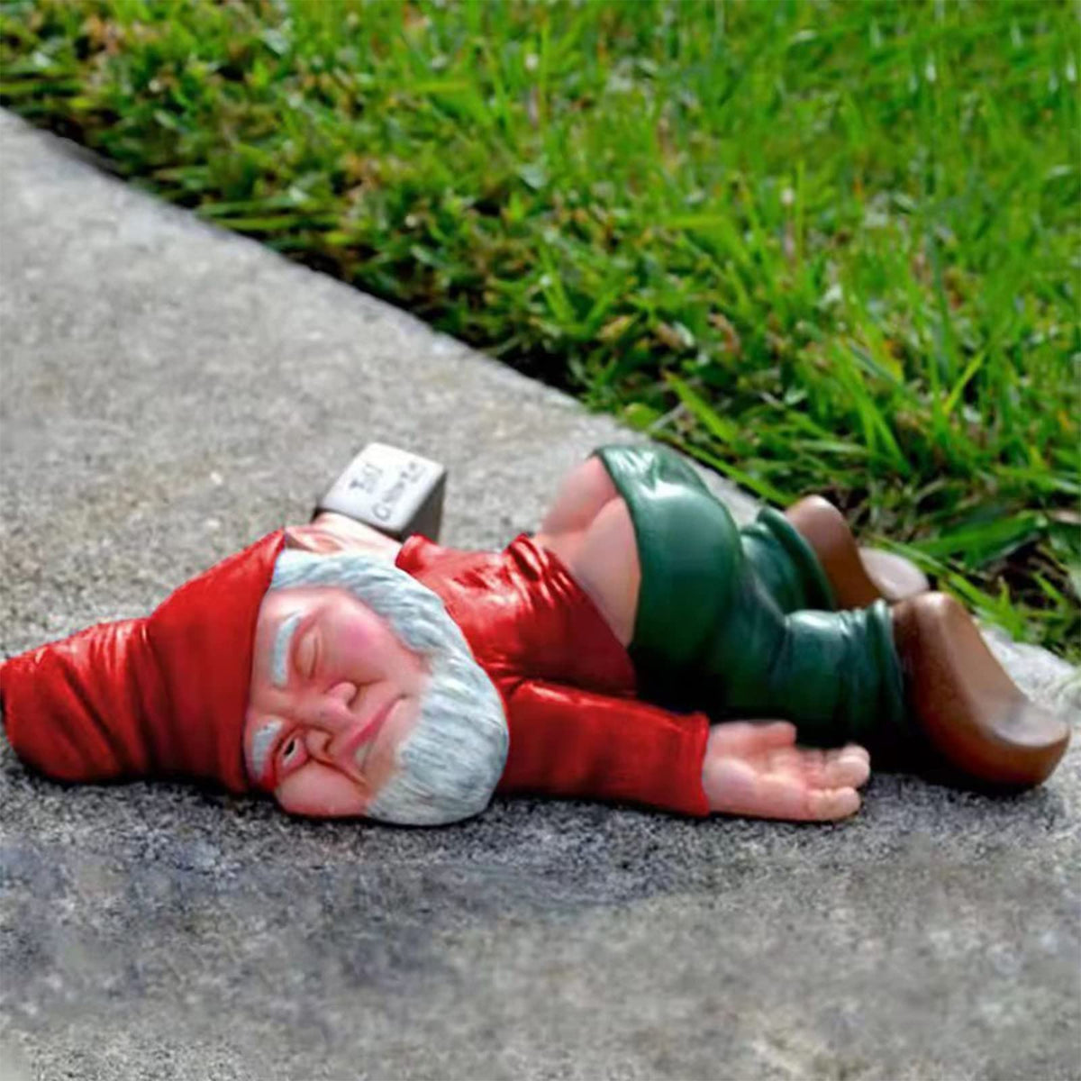 Funny Drunk Garden Gnome Statue – 24 cm