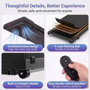 Walking Pad Treadmill, Under Desk Treadmill for Home