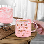 12oz Funny Friendship Coffee Mug with Gold-Tone Details