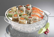 10.5-Inch Stainless-Steel Iced Serving Platter