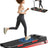 10% Incline Treadmill with Handle for Home and Office, Foldable Treadmills with 265 Lbs Weight Capacity, 2.5HP Quiet Walking Pad Treadmill, Three LED Screen Display