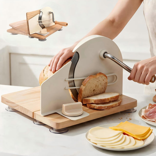 Manual Bread Slicer - Hand-cranked Bread Slicer