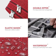 Padded Travel Electronics Organiser with 12 Cable Ties