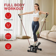 Mini Stepper with Dual Resistance Bands – 136 kg