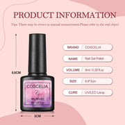 40 Colors Gel Polish with 36W Nail Light Curing Gel Lamp for Nails Gel Nail Kit Soak off Base Coat Top Coat Gel Polish with Manicure Tools DIY Nail Kit for Beginner at Home, Gel Nail Set