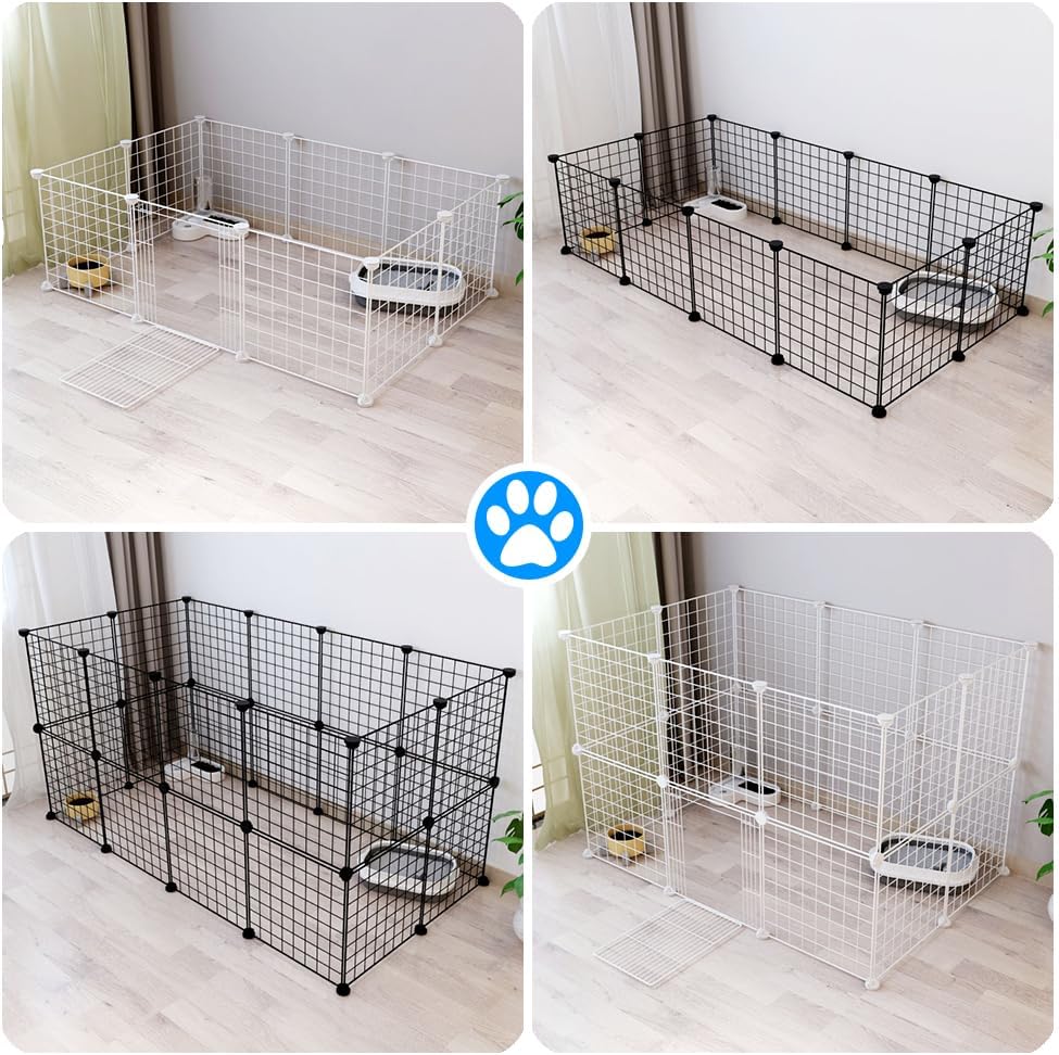 20-Piece Modular Wire Small-Animal Enclosure – 35 cm Panels