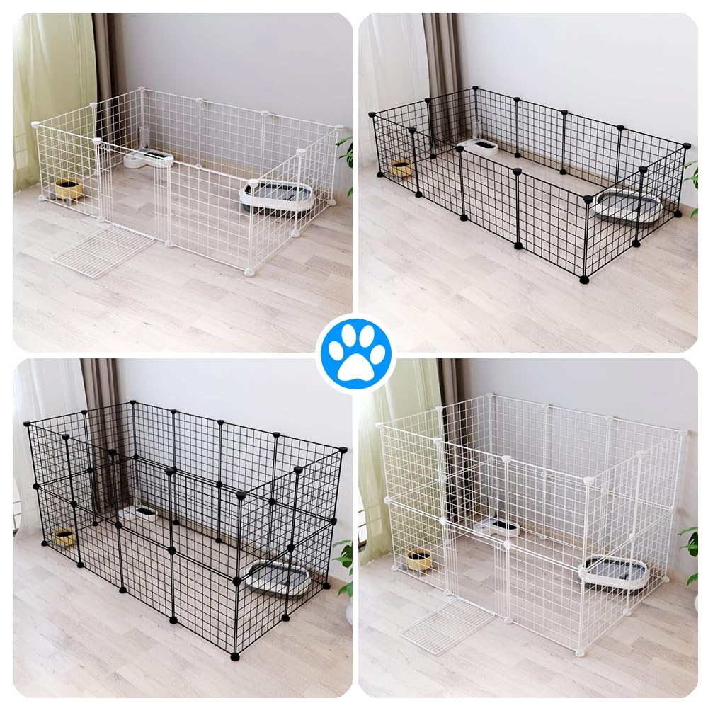 20-Piece Modular Wire Small-Animal Enclosure – 35 cm Panels