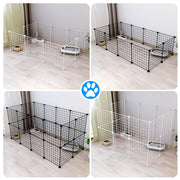 20-Piece Modular Wire Small-Animal Enclosure – 35 cm Panels