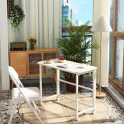 Small Folding Computer Desk with Wheels