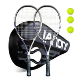 Tennis Rackets for Adults Pre-Strung 27 Inch Tennis Racquets 2 Player Set with 3 Balls 1 Bag