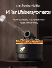 Cannon Blast Cloud Humidifier Vapor Aroma Desktop Portable Air Mist LED Diffuser for Bedroom (black)