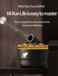 Cannon Blast Cloud Humidifier Vapor Aroma Desktop Portable Air Mist LED Diffuser for Bedroom (black)