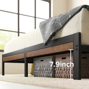 Zinus Kai Bamboo & Steel Queen Platform Bed – Brown