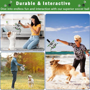 6-Inch Grab-Tab Interactive Dog Football with Pump