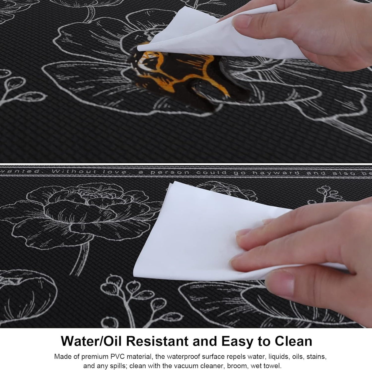 2-Piece Cushioned Kitchen Mat Set – 43 × 74 & 43 × 119 cm