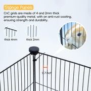 12-Panel C&C Guinea Pig Cage with Washable Liner – 122 × 61 cm