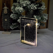 DIY Street Lamp Snow Globe, Snowy Night Light Street Lamp, DIY Christmas Desktop Decor for Birthday and Christmas.