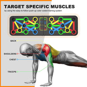 Foldable 14-in-1 Push-Up Board