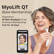 Wellness MyoLift QT Microcurrent Facial Device with Smart Current Technology and Smartphone App - Portable Skin Care Tools, Instant Face Lift, Anti Aging, Skin Tightening - Up to 400 Microamps