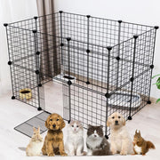 20-Piece Modular Wire Small-Animal Enclosure – 35 cm Panels