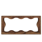 160 cm Farmhouse Console Table with Storage – Brown