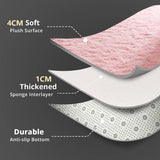 Large Area Rugs for Living Room, Ultra Soft Indoor Modern Fluffy Bedroom Carpets, Washable Furry Throw Rugs Area Carpets for Children Bedroom Home Decor Nursery Rug (Pink, 80 x 160 CM)