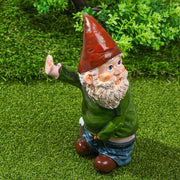 Funny Peeing Garden Gnome Statue – 14 cm