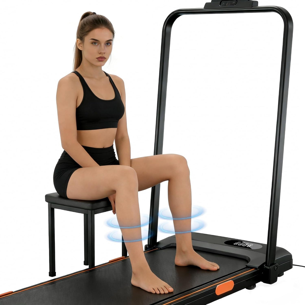 5 in 1 Vibration Walking Pad Treadmill 18% Incline 14km/h Vibrating Machine Plate APP Control Full Size Under Desk Electric Compact Portable Jogging Running Shock Absorption Non-Slip Low Noise