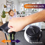 Retractable Safety Gate Baby Gate Dog Gate for Door Stair, Durable Mesh and Rotary Lock Design, 86cm Tall Extends up to 150cm Wide Gate Black Color