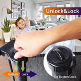 Retractable Safety Gate Baby Gate Dog Gate for Door Stair, Durable Mesh and Rotary Lock Design, 86cm Tall Extends up to 150cm Wide Gate Black Color