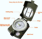AF-4580 Lensatic Sighting Compass with Map Measurer