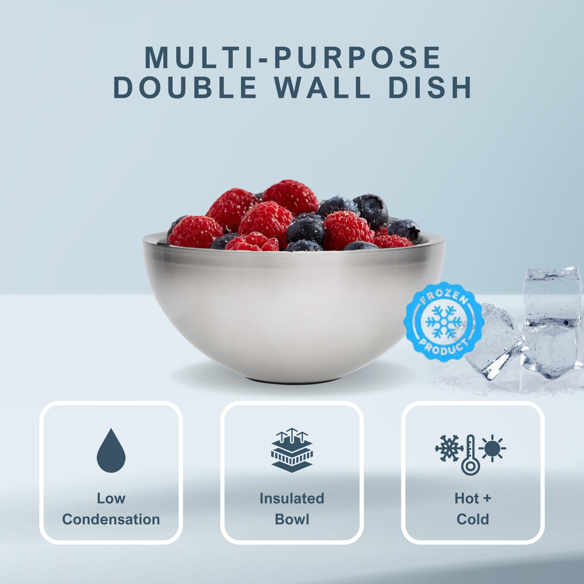 35 oz Stainless-Steel Insulated Dip Chiller Bowl