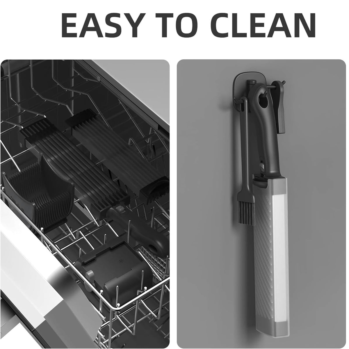 Manual Fresh-Meat Slicer & Cleaver Set – Black