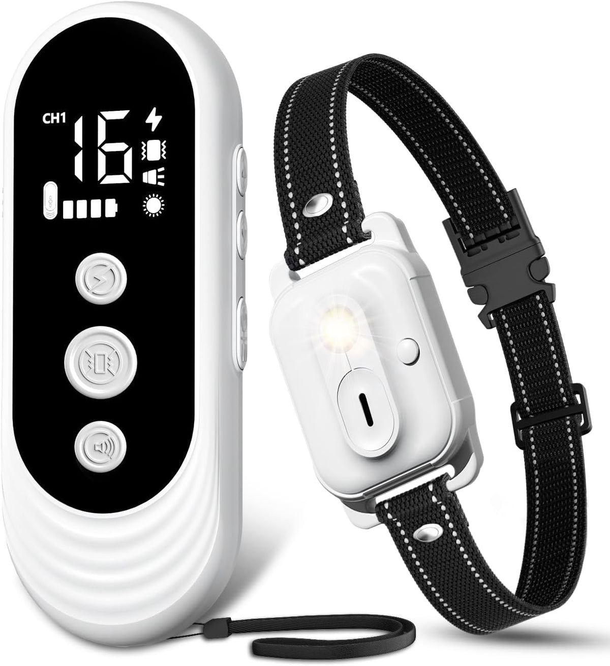 Remote Dog Training Collar with Beep, Vibration & Light – 3300ft