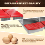 Pet Scene 4-Hole Roll-Away Chicken Nesting Box – Modular Poultry Laying Boxes with Egg Collection