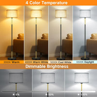 OUTON LED Modern Dimmable Standing Floor Lamp with Remote & APP Control