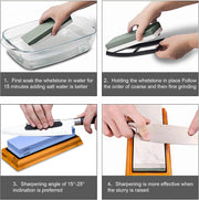 Professional Dual-Grit Whetstone Set – 400/1000 & 3000/8000