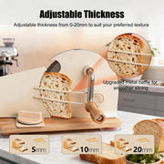 Manual Bread Slicer - Hand-cranked Bread Slicer