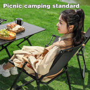 High-Back Folding Camping Chair – 150 kg Rated