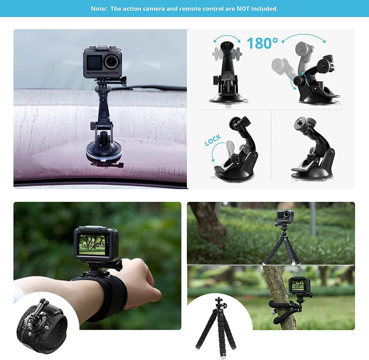 42-in-1 Universal Action-Camera Accessory Kit