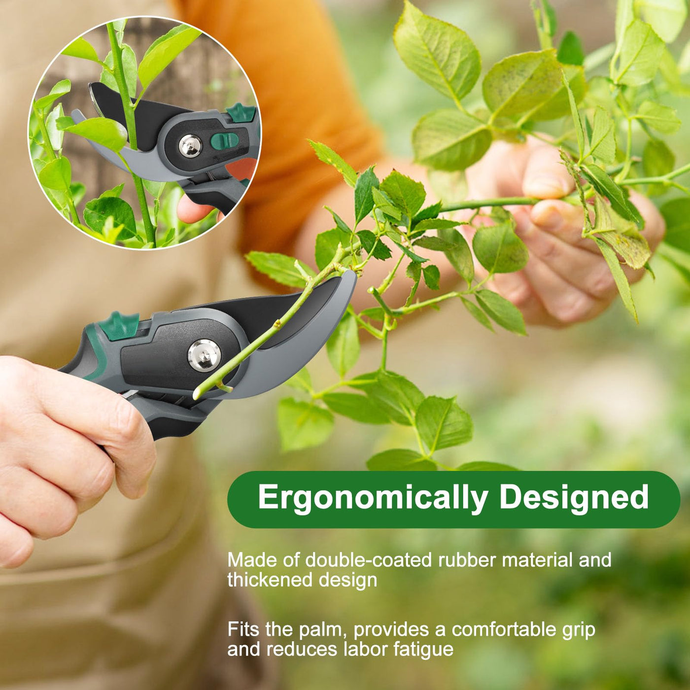 SK-5 Bypass Garden Pruning Shears with Safety Lock