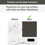 2-Pack 58 × 58 cm Silicone Washer & Dryer Top Mats