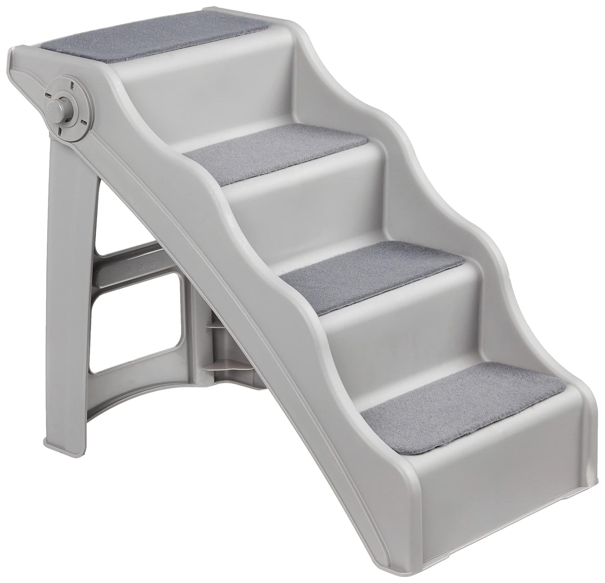 Grey Foldable Pet Steps – Approx. 37 × 58 × 49.5 cm