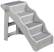 Grey Foldable Pet Steps – Approx. 37 × 58 × 49.5 cm