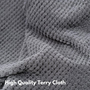 3-Step Grey Memory-Foam Pet Stairs with Washable Corduroy Cover