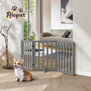 Freestanding Foldable MDF Pet Gate – 3 Sizes, White or Grey