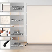 6ft Rolling Single-Panel Room Divider – 3 Colours