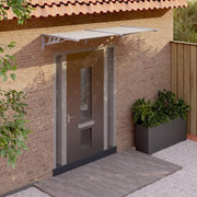 90 cm-Deep Polycarbonate Door & Window Canopy – 3 Finishes
