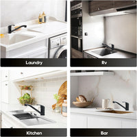Decaura Laundry Sink Mixer Tap Swivel Spout Kitchen Sink Faucet (Matt Black)