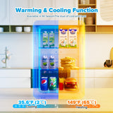 22L Mini Fridge, Portable Car Fridge Makeup Refrigerators AC/DC Powered Electric Cooler and Warmer for Cars, Homes, Offices, and Dorms, Blue